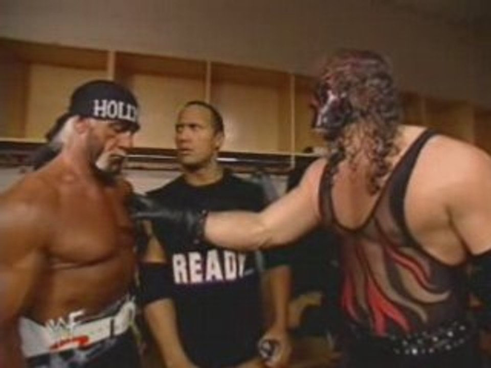 WWE - Hogan, Kane, and The Rock trash talking NWO