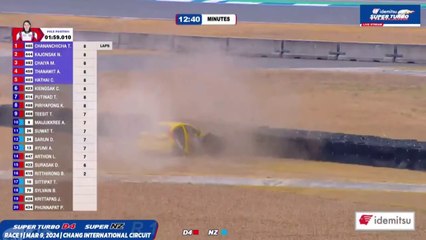Super Turbo Thailand D4 and NZ 2024 Chang Race 1 MuangNgam Big Crash