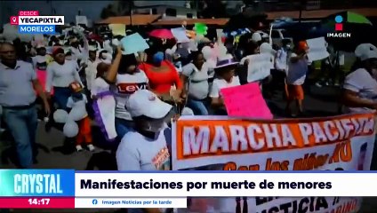 Exigen justicia para Vianey y Gabino, hermanitos asesinados en Morelos