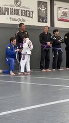 Kha getting his gray belt.