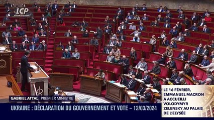 Séance publique à l'Assemblée nationale - Soutien à l'Ukraine :  débat et vote à l'Assemblée nationale - 12/03/2024
