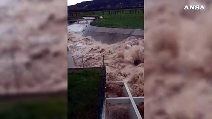 Maltempo a Vicenza, aperto il bacino di laminazione di Montebello