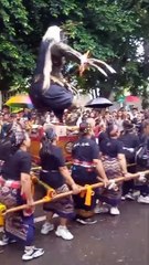 OGOH-OGOH PARADE. FANTASTIC HINDU BALI CEREMONY IN KUPANG, INDONESIA
