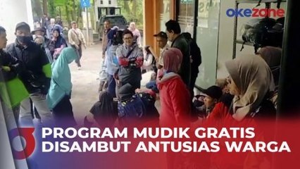 Ratusan Warga Cimahi Antre Berjam-Jam Sejak Sahur untuk Mudik Gratis
