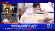 San Juan de Miraflores: abandonan a recién nacida en baño de centro comercial