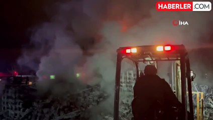 Bursa'da palet fabrikasında korkutan yangın