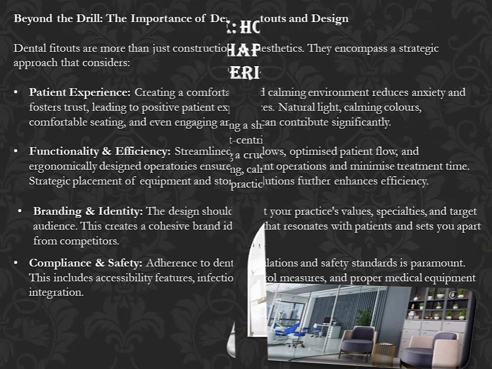 Crafting a Smile: How Dental Fitouts and Design Shape the Patient Experience