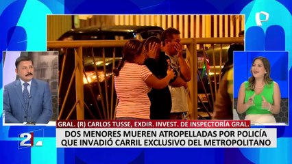 Carlos Tuse sobre policía que atropelló y mató a menores en el Rímac: "Pasará a retiro"