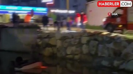 Kontrolden çıkan otomobil sulama kanalına böyle düştü: 1 ölü