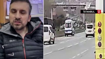 Esenler’de makas atan araç kazaya neden oldu