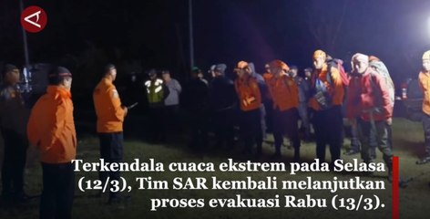 Tim gabungan SAR lanjutkan proses evakuasi jenazah di Gunung Agung