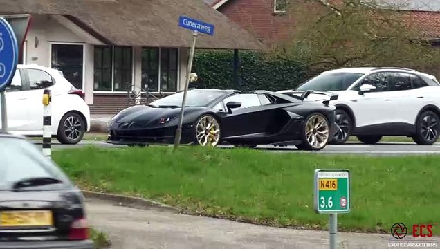 Novitec Lamborghini Aventador SVJ Roadster - CRAZY Accelerations, Revs & Flames!