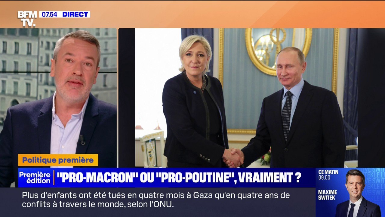 ÉDITO - Plan de soutien à l'Ukraine: "Le sparadrap des positions pro-russes de Marine Le Pen lui collera toujours aux basques"