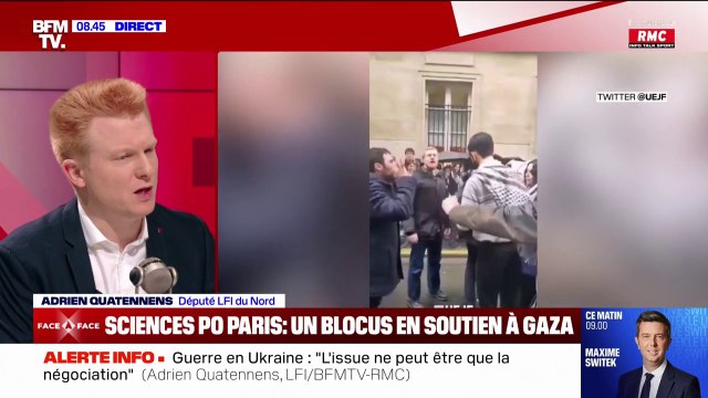 Adrien Quatennens: Il est temps d'organiser une grande manifestation nationale de soutien aux Palestiniens