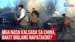 Mga nasa kalsada sa China, bakit biglang napatakbo? | GMA Integrated Newsfeed