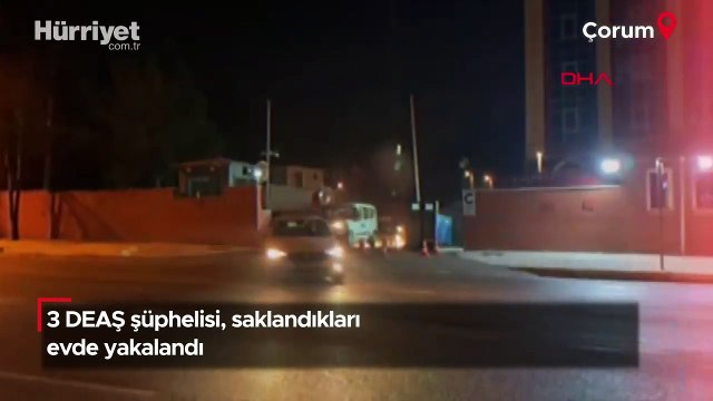 3 DEAŞ şüphelisi, saklandıkları evde yakalandı