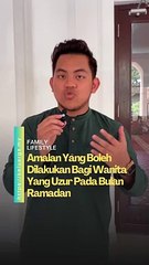 Perkongsian dari Ustaz Ammar Mukhlis mengenai amalan yang boleh dilakukan oleh wanita yang uzur.  Follow Keluarga
