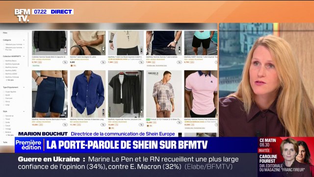 Marion Bouchut (directrice de la communication de Shein Europe): S'il y a ce malus qui passe, qui va être impacté in fine ? Ce sont les consommateurs