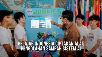 Pelajar Indonesia Ciptakan Mesin Pemilah Sampah Berteknologi AI