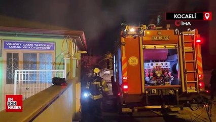 Kocaeli'de sahur vakti camide yangın çıktı