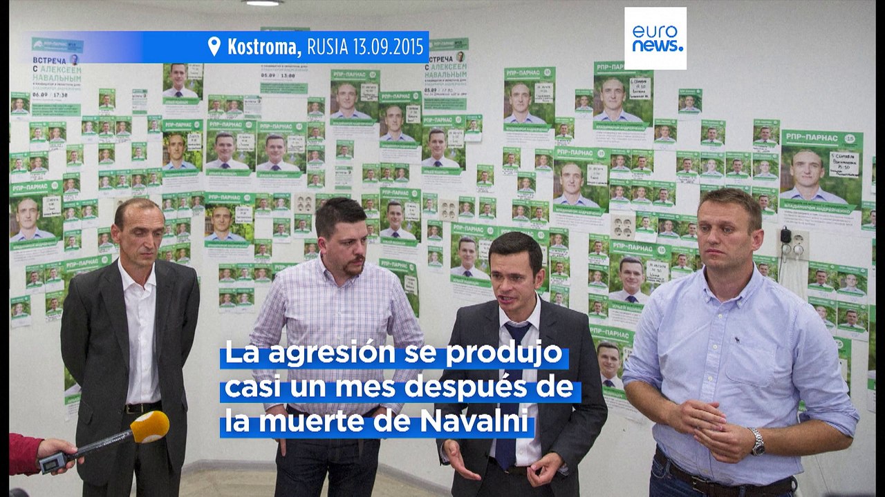 Agreden en la capital de Lituania al principal estratega de Navalni, Leonid Volkov
