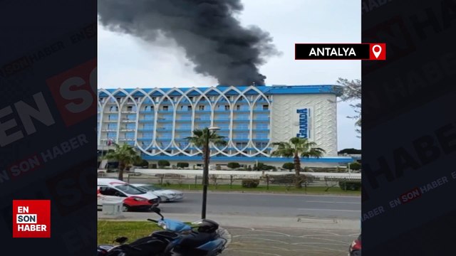 Antalya'da 5 yıldızlı otelde yangın