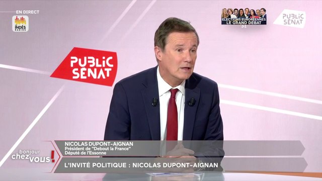 Soutien à l’Ukraine : « On entraîne la France dans un engrenage terrible », juge N.Dupont-Aignan