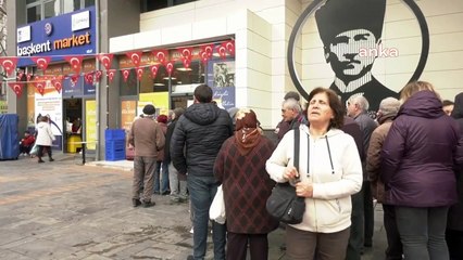 Ankara'da Halk Market uzun ucuz et kuyrukları oluştu