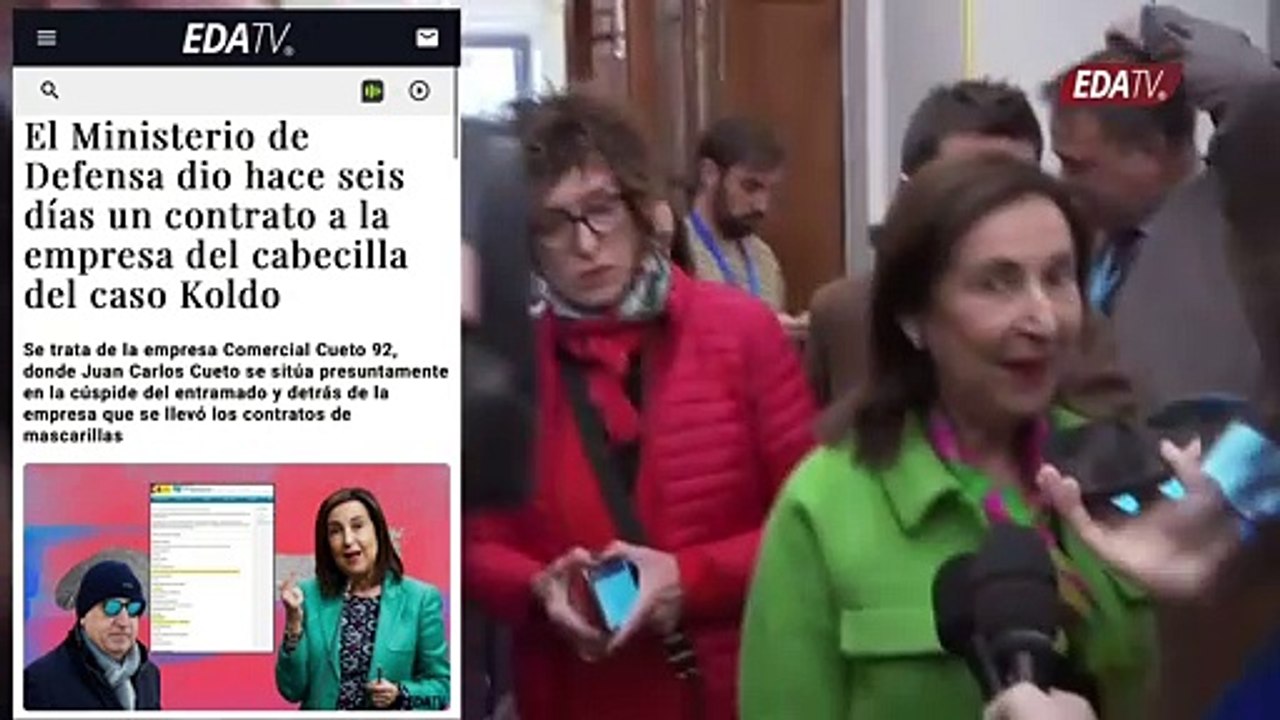 Margarita Robles habla sobre los contratos que le entregó al supuesto cabecilla del caso Koldo