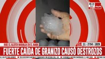 Granizo de gran tamaño causó destrozos en el AMBA