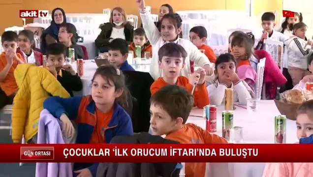 Çocuklar ilk orucum iftarında buluştu