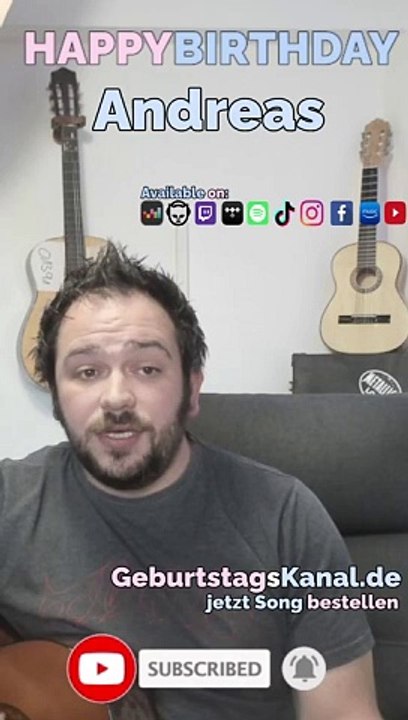 Happy Birthday, Andreas! Geburtstagsgrüße an Andreas