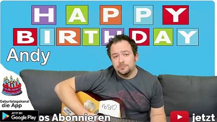 Happy Birthday, Andy! Geburtstagsgrüße an Andy