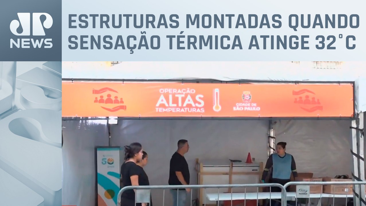 Prefeitura ativa tendas diante das altas temperaturas