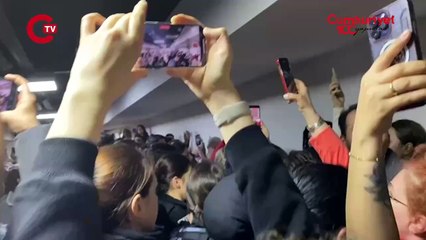 Kararın ardından adliyede 'Eros' protestosu