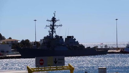Piraeus 13/3/2024 the USS Arleigh Burke DDG-51, Arleigh Burke class