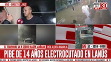 Habla el vecino que asistió al joven electrocutado en Lanús