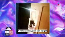 Niña ensaya frente cómo va a encarar a una de sus compañeras