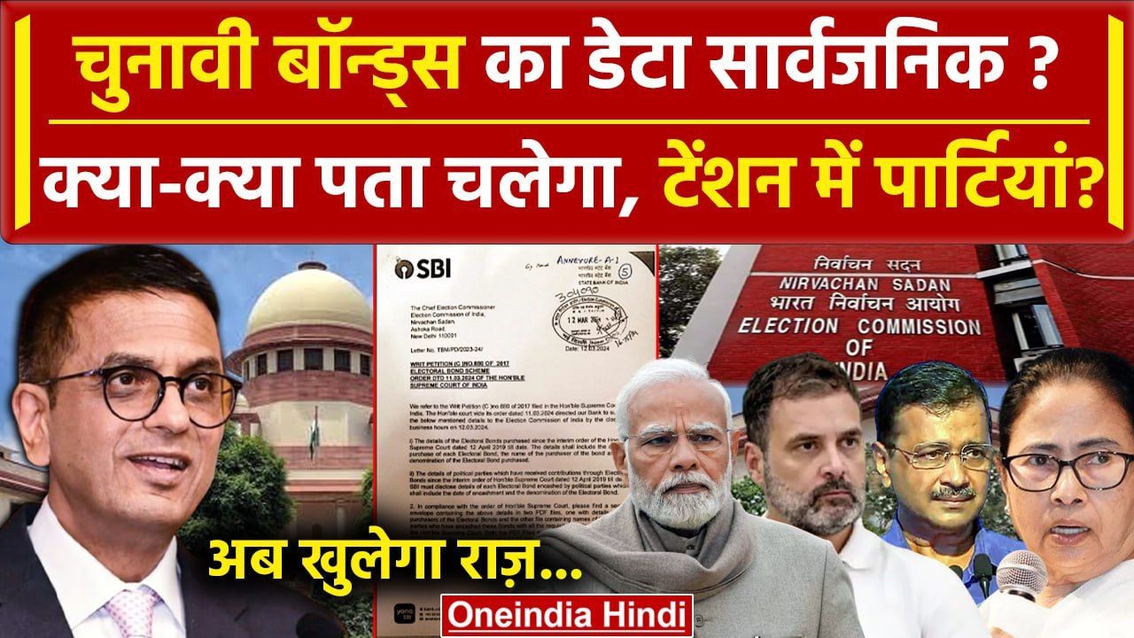 CJI DY Chandrachud: अब Electoral Bonds से खुलेगा राज, Supreme Court का आदेश SBI ने माना | वनइंडिया