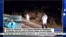 Pistoleros motorizados tirotean a ingeniero en Santa Bárbara