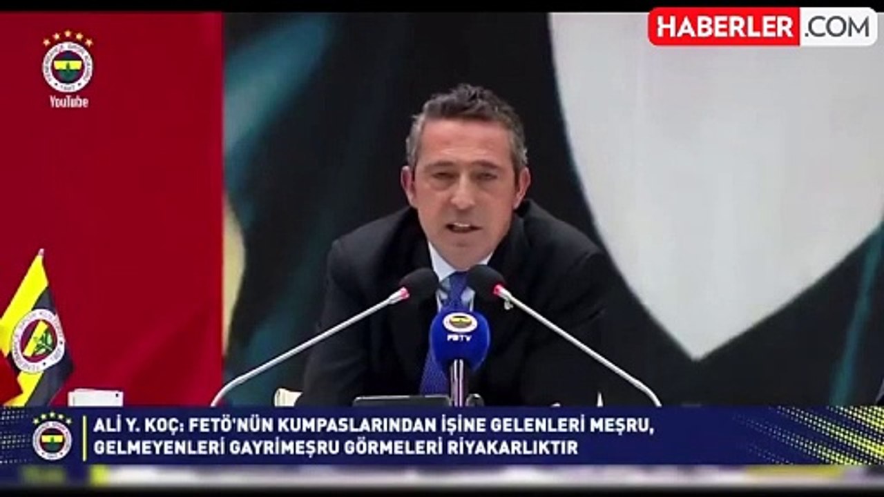 Bu sözler çok su kaldırır! Ali Koç, FETÖ'den örnek verip Galatasaray'ı fena bombaladı