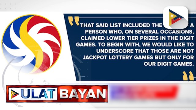 PCSO, nilinaw ang isyu kaugnay sa isang mananaya na 20 beses umanong nanalo sa lotto