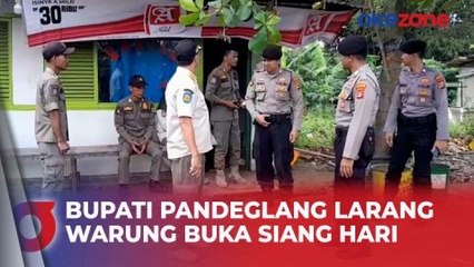 Langgar Perda, Petugas Razia Warung Makan yang Buka Siang Hari di Pandeglang