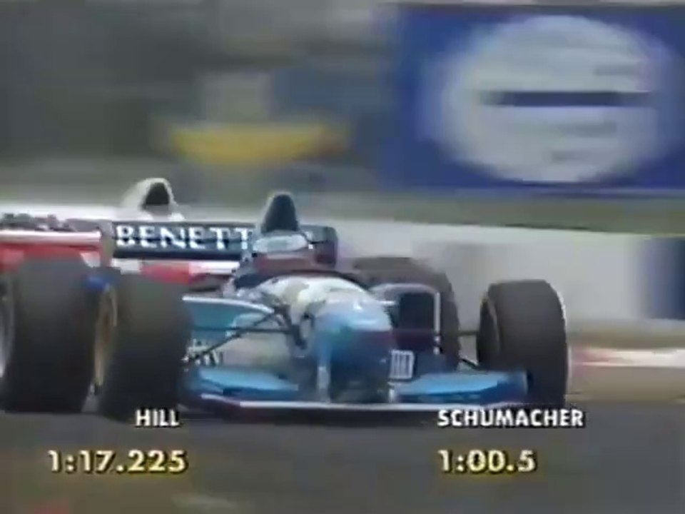 F1 – Michael Schumacher (Benetton Renault V10) lap in qualifying – France 1995