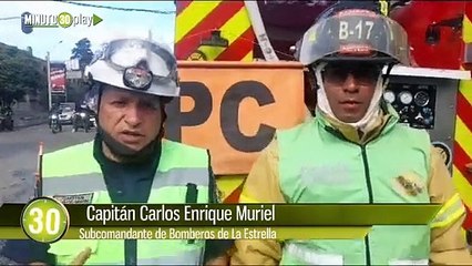 Bomberos atienden incendio estructural La Estrella