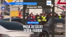 Nach Anschlag und Protesten: Die Musk-Show in der Tesla-Gigafactory in Brandenburg