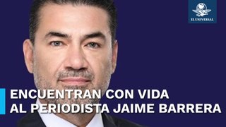 Localizan con vida al periodista Jaime Barrera, desaparecido en Jalisco