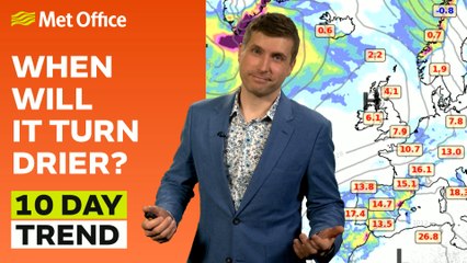 10 Day Trend 13/03/2024 – Changeable for now but signs we could see something drier - Met Office Weather Forecast