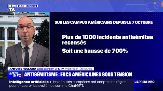 États-Unis: une hausse de 700% des incidents antisémites dans les facs depuis le 7 octobre