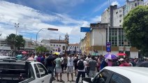 VÍDEO: Manifestantes da Guarda Municipal protestam em frente da sede da Prefeitura de Salvador